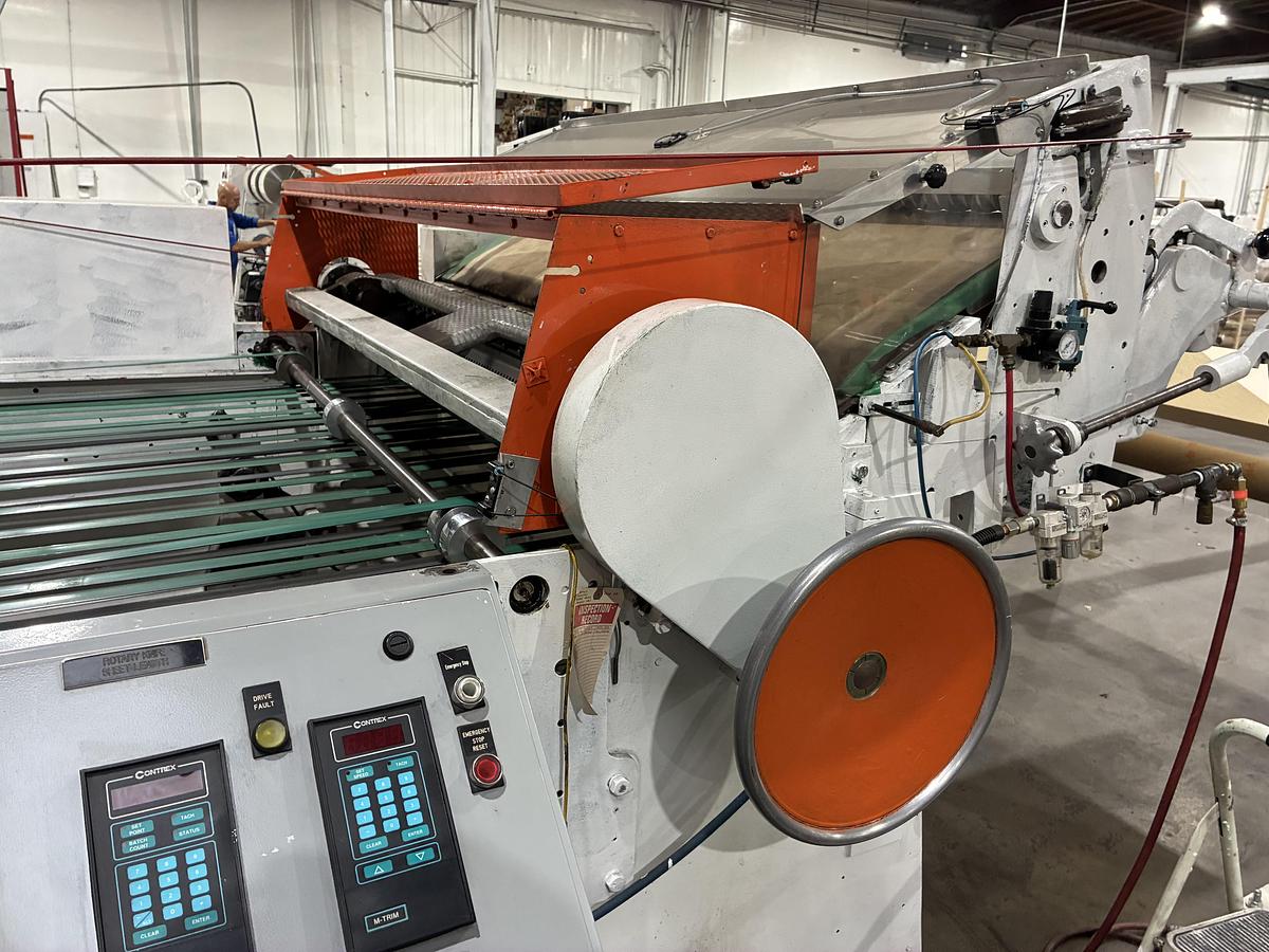 Used 72 "Beck Sheeter with Piler