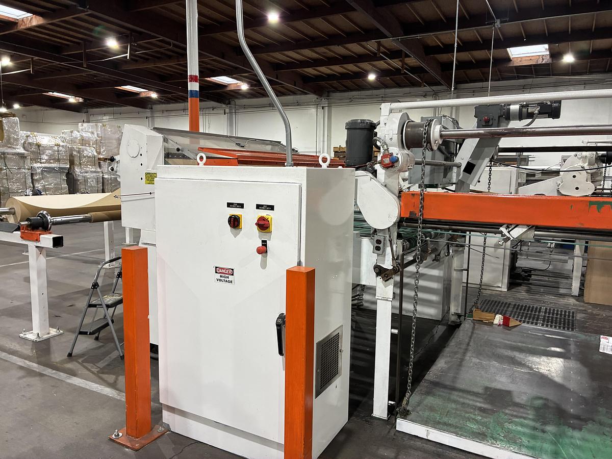 Used 72 "Beck Sheeter with Piler