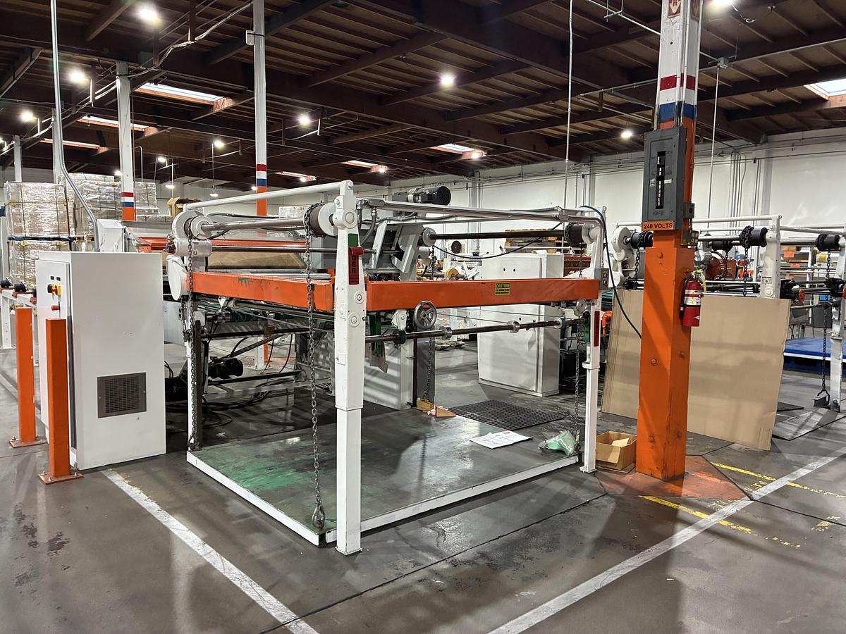 Used 72 "Beck Sheeter with Piler