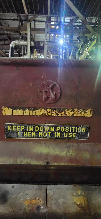 Used Black Clausen Roll Splitter 48" x 72"