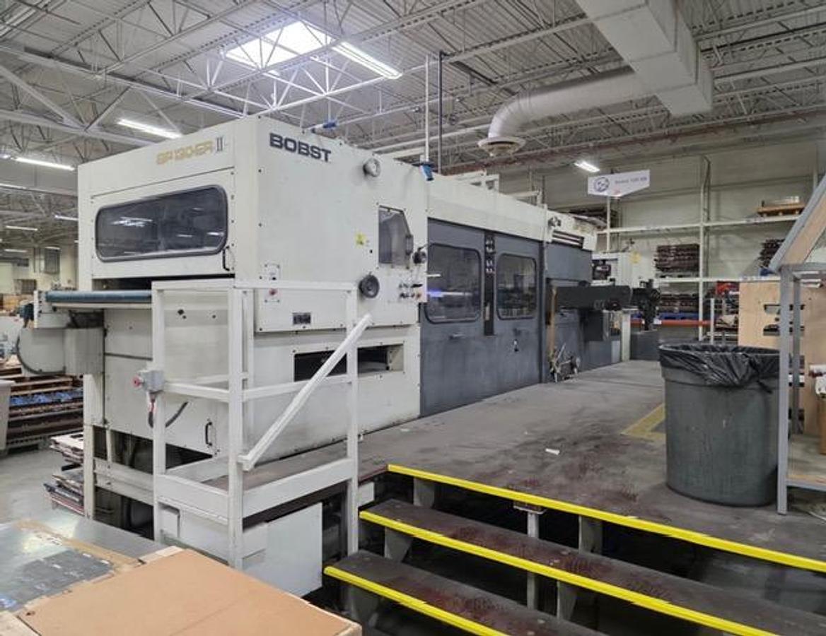 Used 1991 Bobst 130 ER Die Cutter Blanker