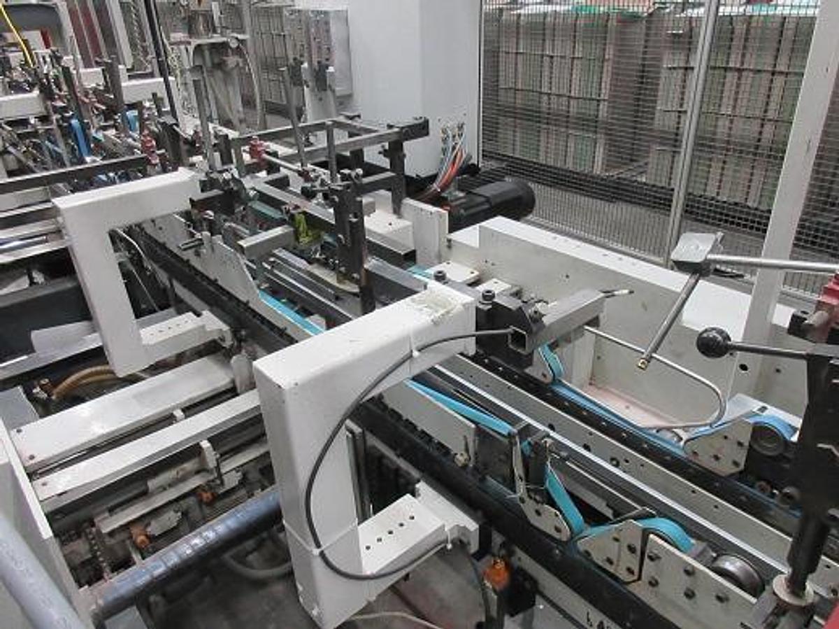 Used 1994 Bobst Domino 110 M-II Folder Gluer with 4/6 corner