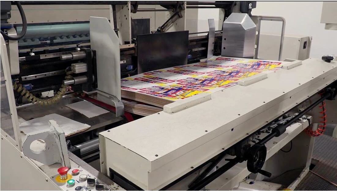 Used 2017 Eterna PE-2100S Automatic Flatbed Die Cutter with Stripping
