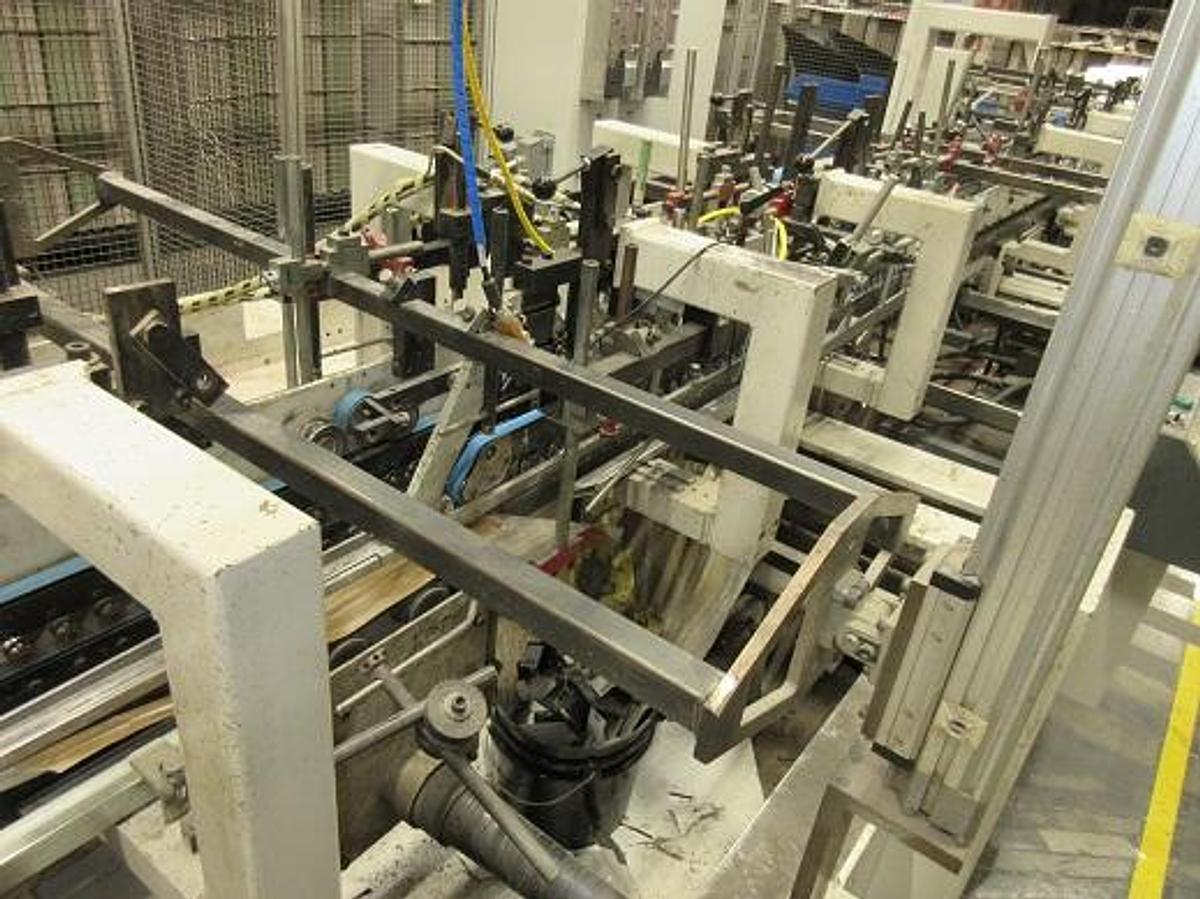 Used 1994 Bobst Domino 110 M-II Folder Gluer with 4/6 corner