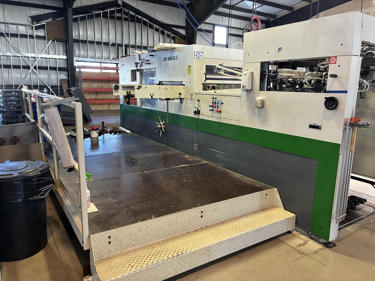 Used 2002 Bobst SP-102E-II Autoplaten Die Cutter