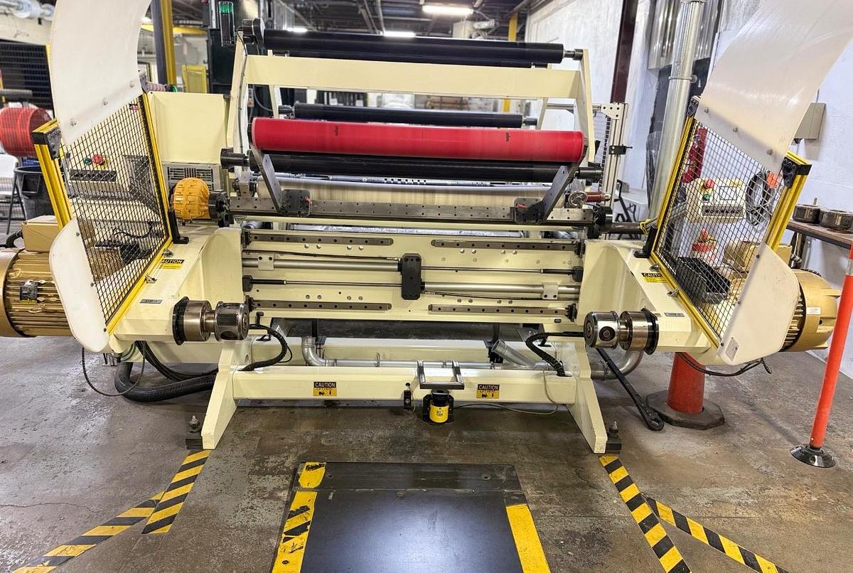 Used Deacro R1300 Master Roll Rewinder
