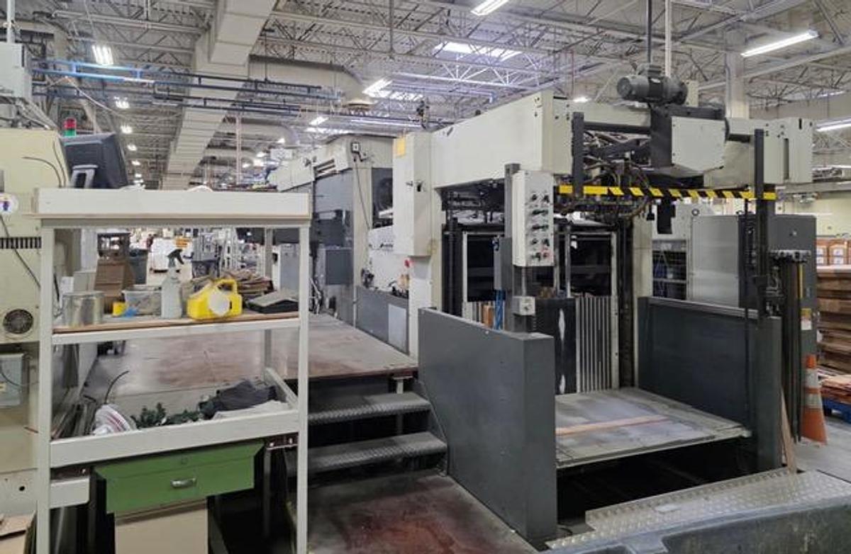 Used 1991 Bobst 130 ER Die Cutter Blanker