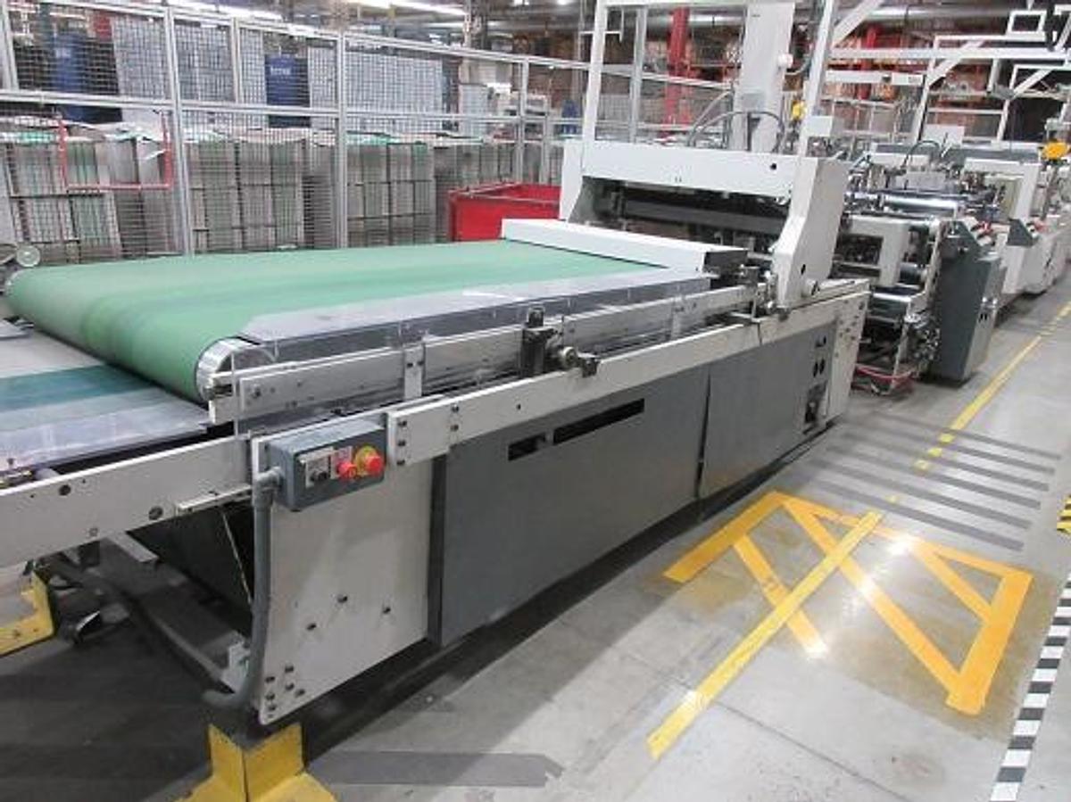Used 1994 Bobst Domino 110 M-II Folder Gluer with 4/6 corner