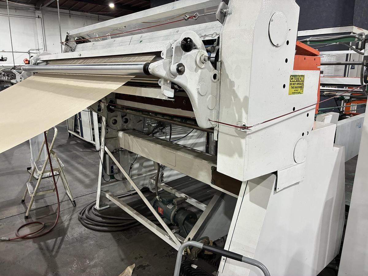 Used 72 "Beck Sheeter with Piler