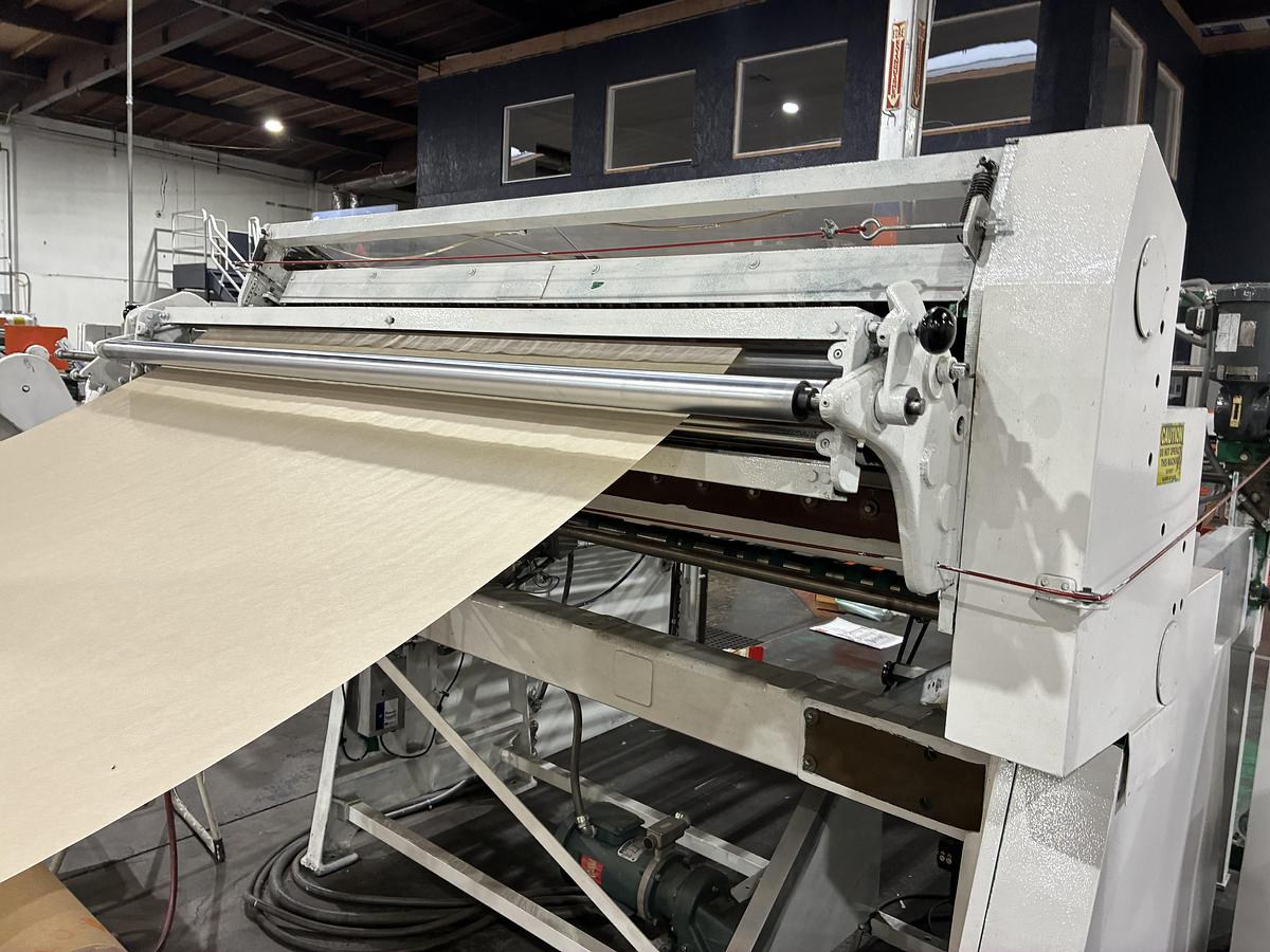 Used 72 "Beck Sheeter with Piler