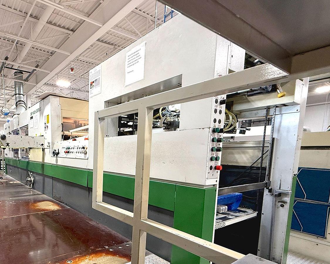 Used 1996 Bobst 102 CER Die Cutter Blanker