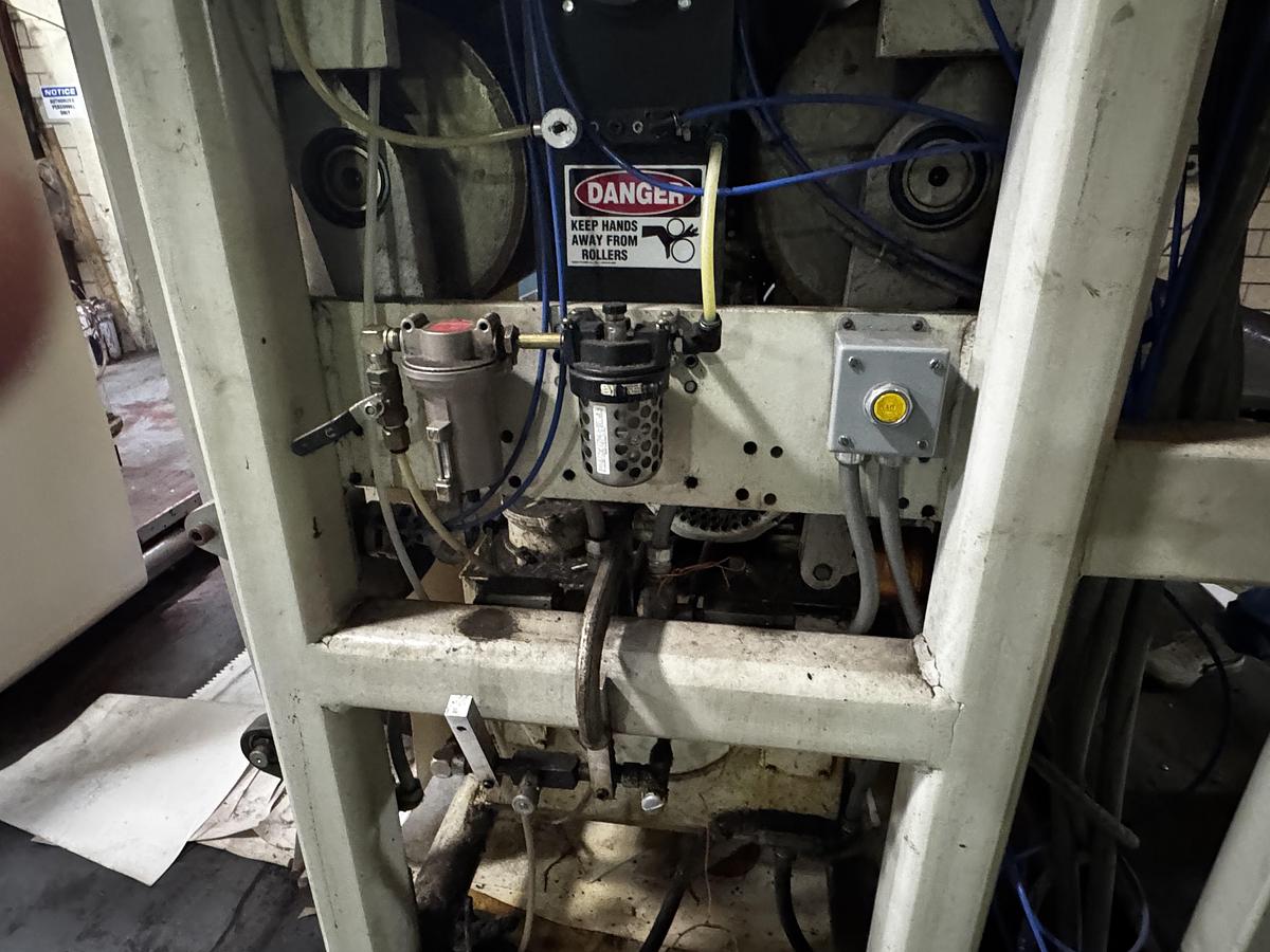 Used 44" Zerand Web Fed Die Cutter 2 color Flexo