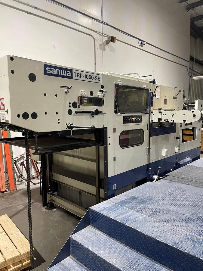 Used 2000 Sanwa TRP-1060-SE Die Cutter