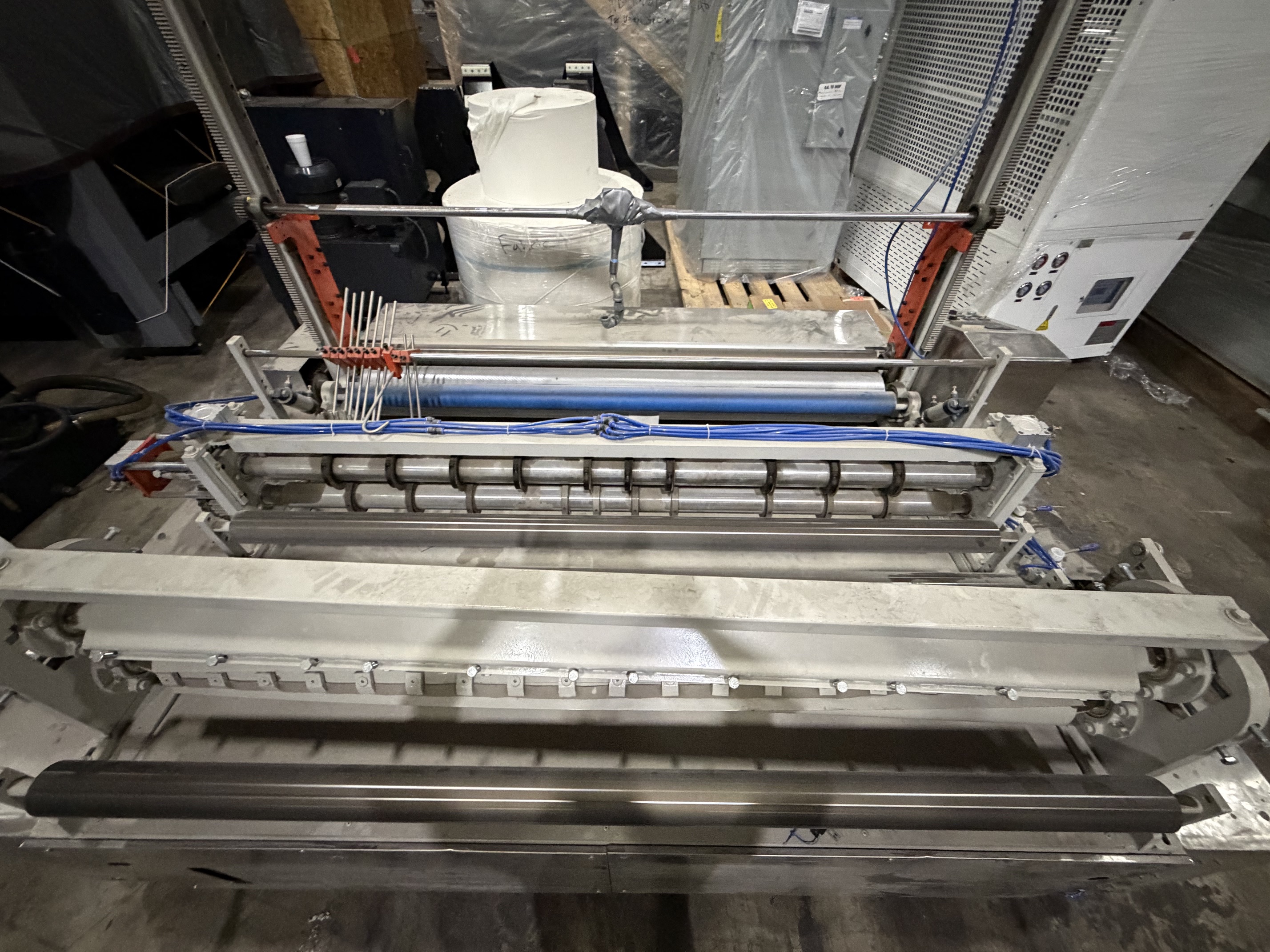 Used 72" Wide Wet Wipe Converting Line
