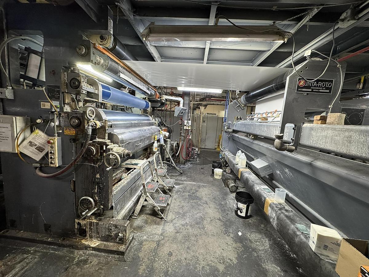 Used 2006 73" Wide Intaroto Paper, Board, Film & Foil Coater Laminator