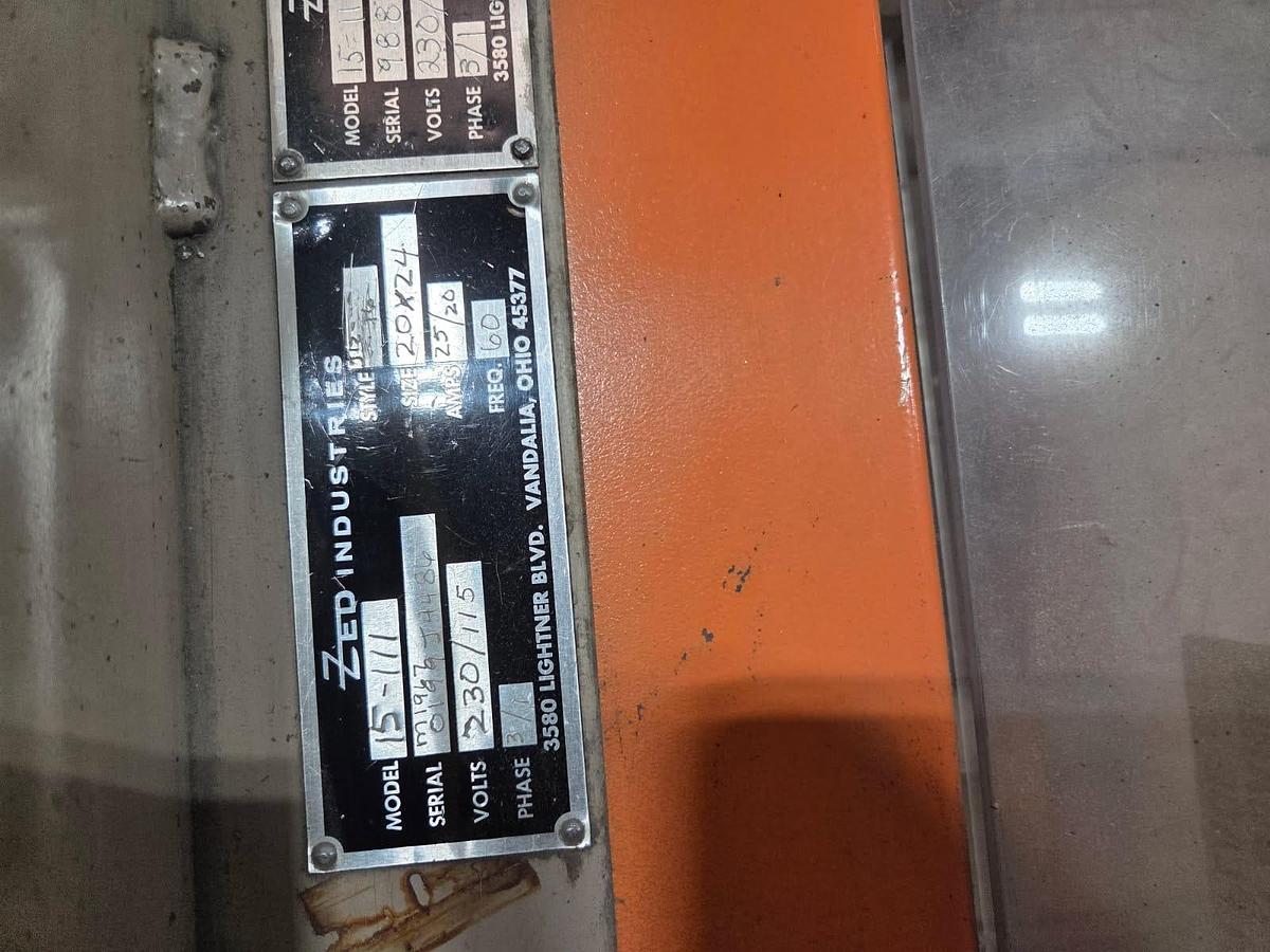 Used ZED 15-111 Automatic In-Line Blister Sealer