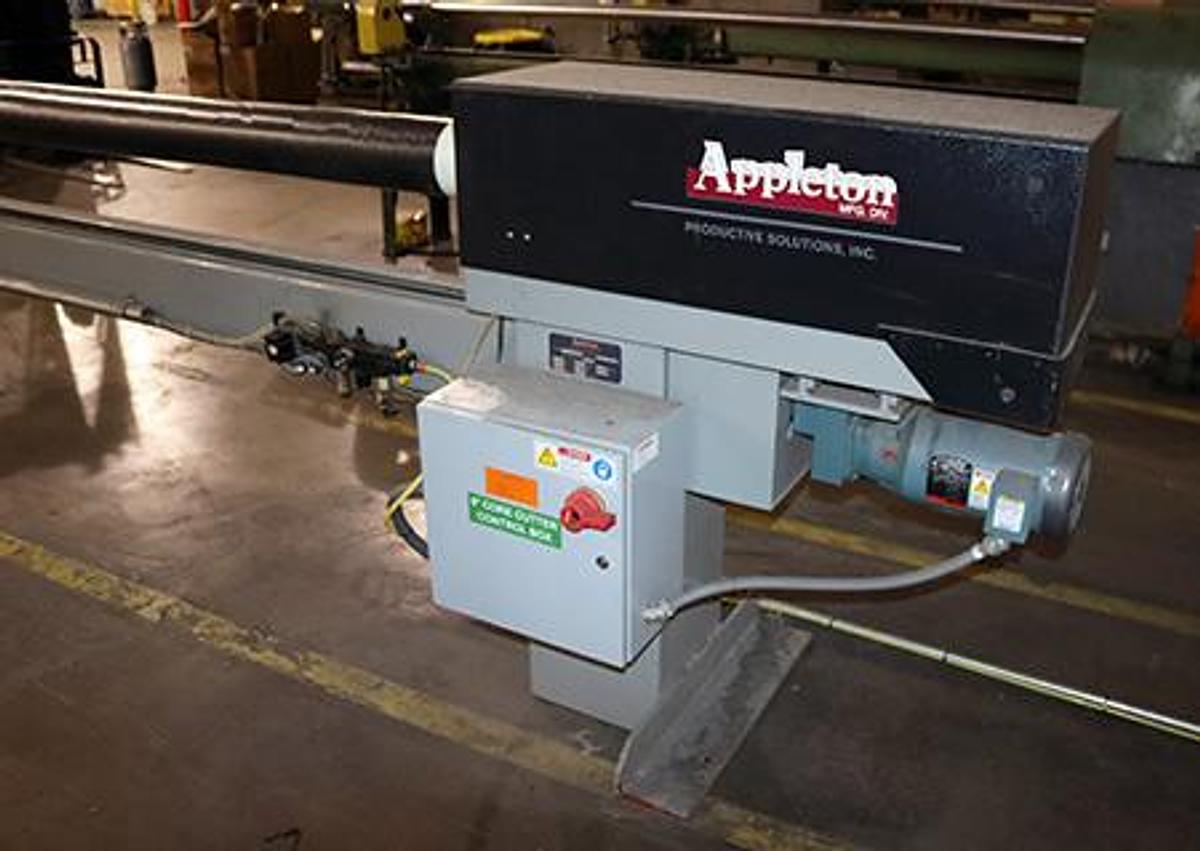 Used 120" APPLETON Automatic Core Cutter, Model A301