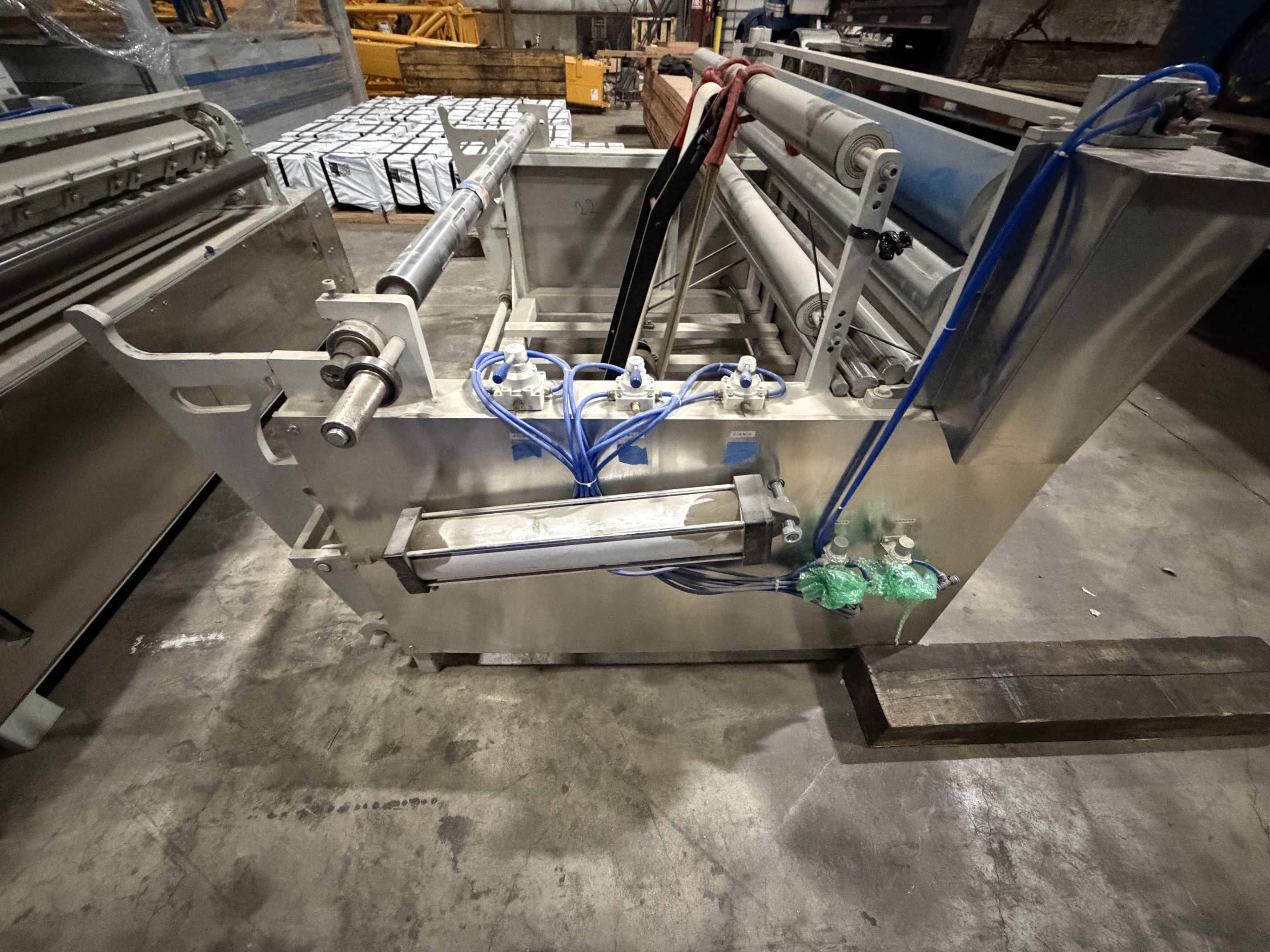 Used 72" Wide Wet Wipe Converting Line