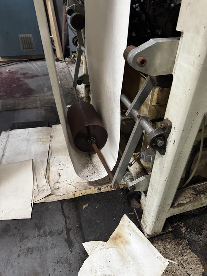 Used 44" Zerand Web Fed Die Cutter 2 color Flexo