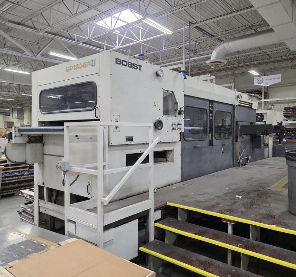 Used 1991 Bobst 130 ER Die Cutter Blanker