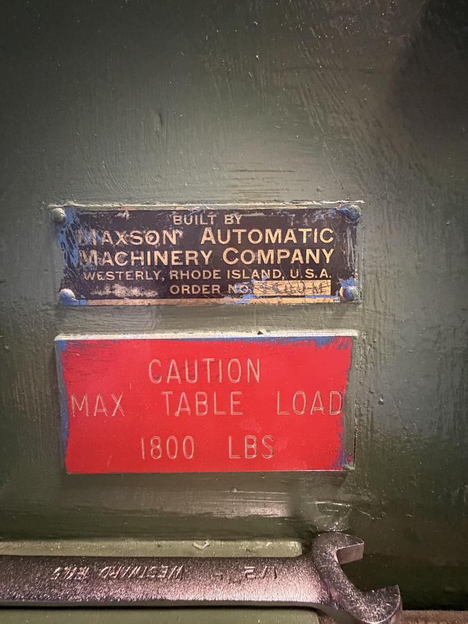 Used 49" Maxson Fixed Bed Sheeter