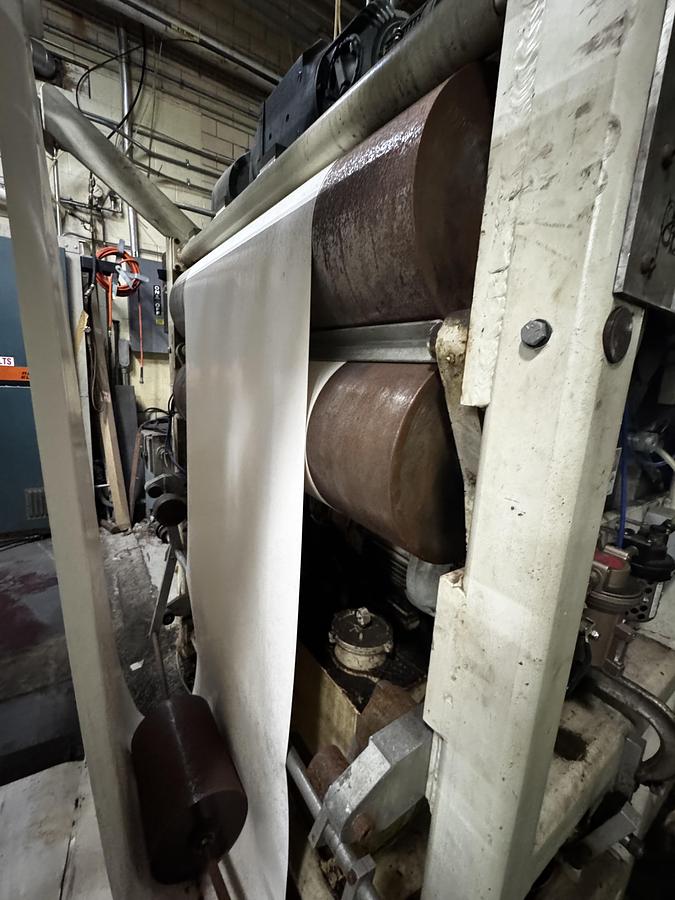 Used 44" Zerand Web Fed Die Cutter 2 color Flexo