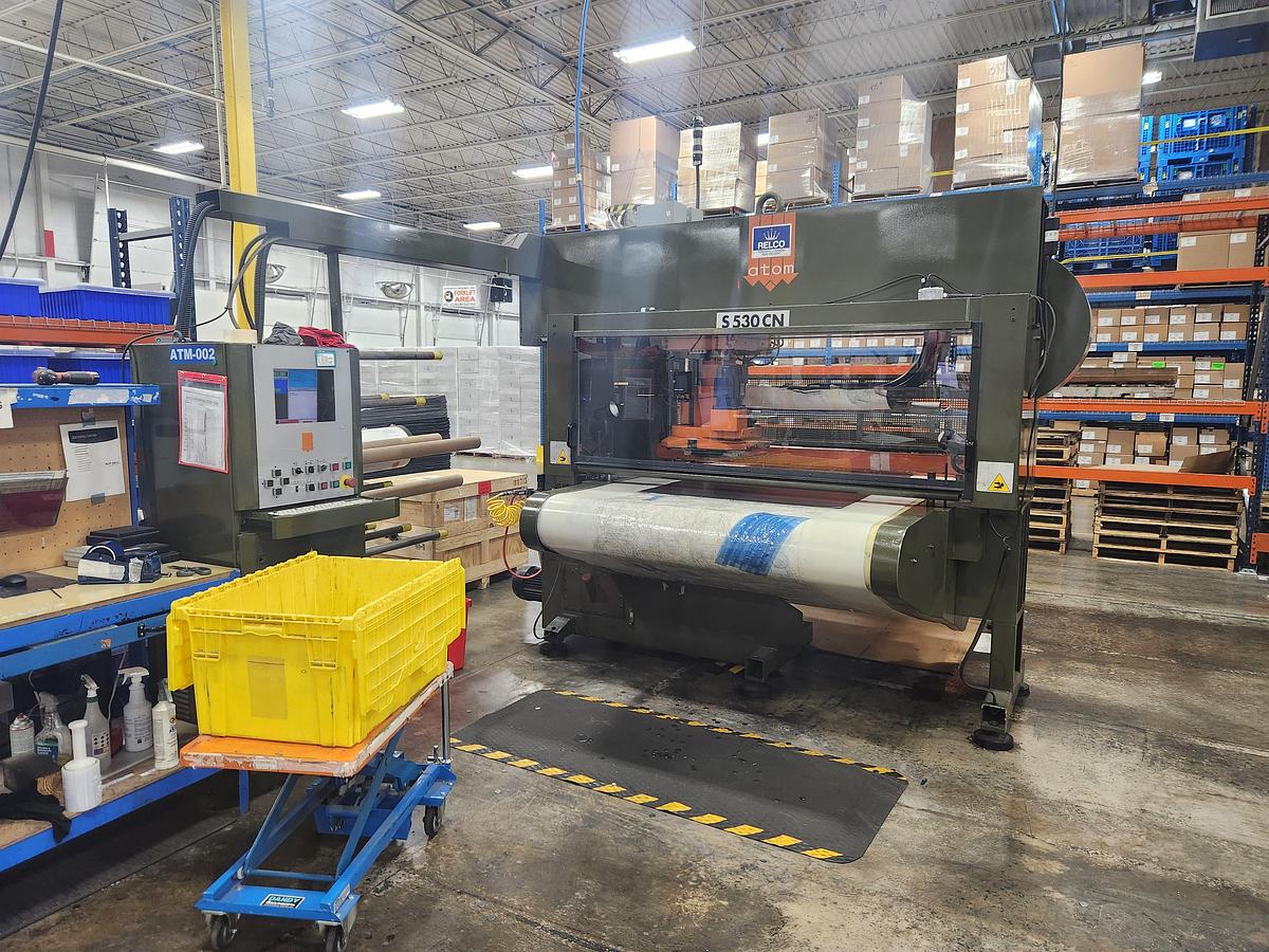 Used Atom Model S-530 Belt Fed CNC Die Cutters.