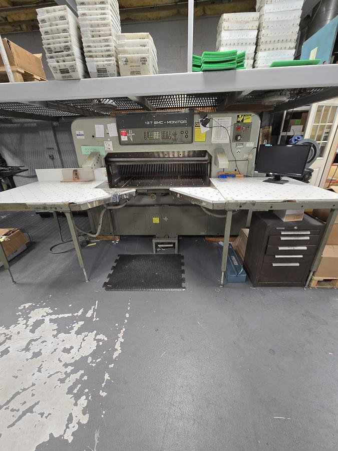 Used 1986 Polar 137 MON(54") Paper Cutter