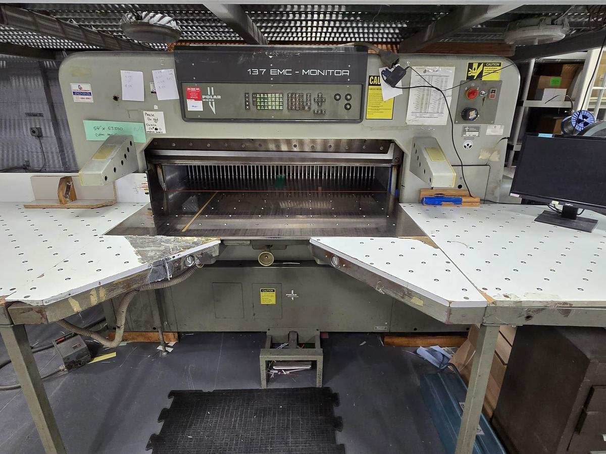 Used 1986 Polar 137 MON(54") Paper Cutter
