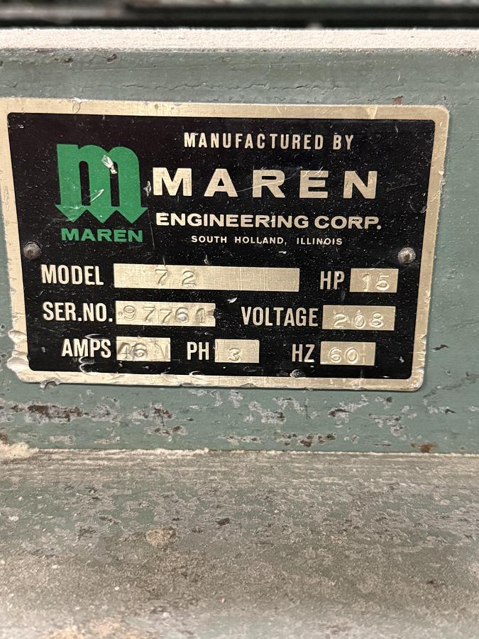 Used Maren Manual Baler Model 72