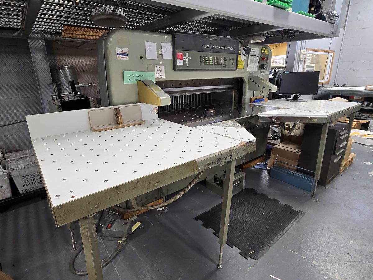 Used 1986 Polar 137 MON(54") Paper Cutter