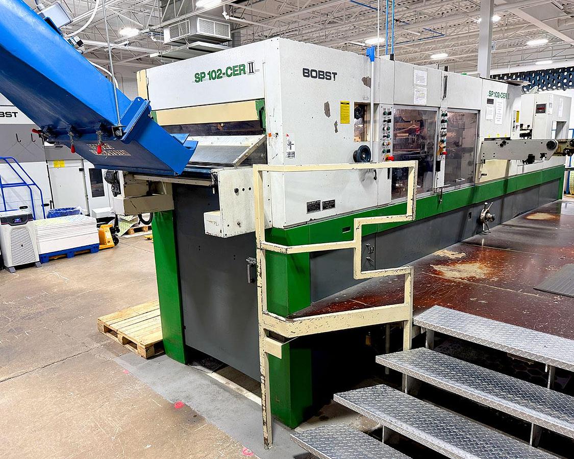 Used 1996 Bobst 102 CER Die Cutter Blanker