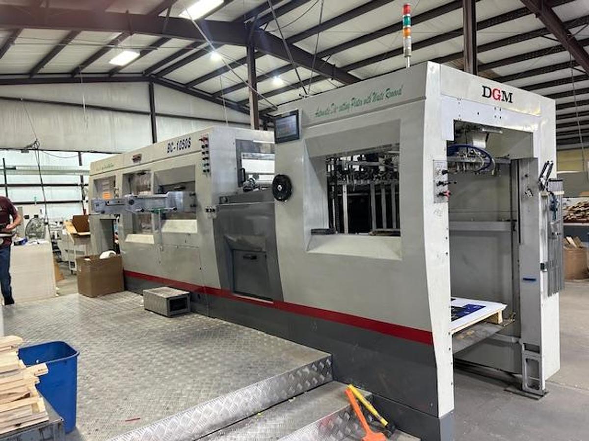 Used 2012 DGM BC 1050 S Diie Cutter with Stripping
