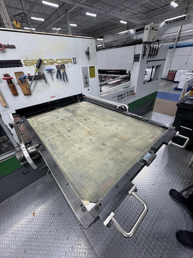 Used 1995 Bobst 102-CER II Die Cutter Blanker