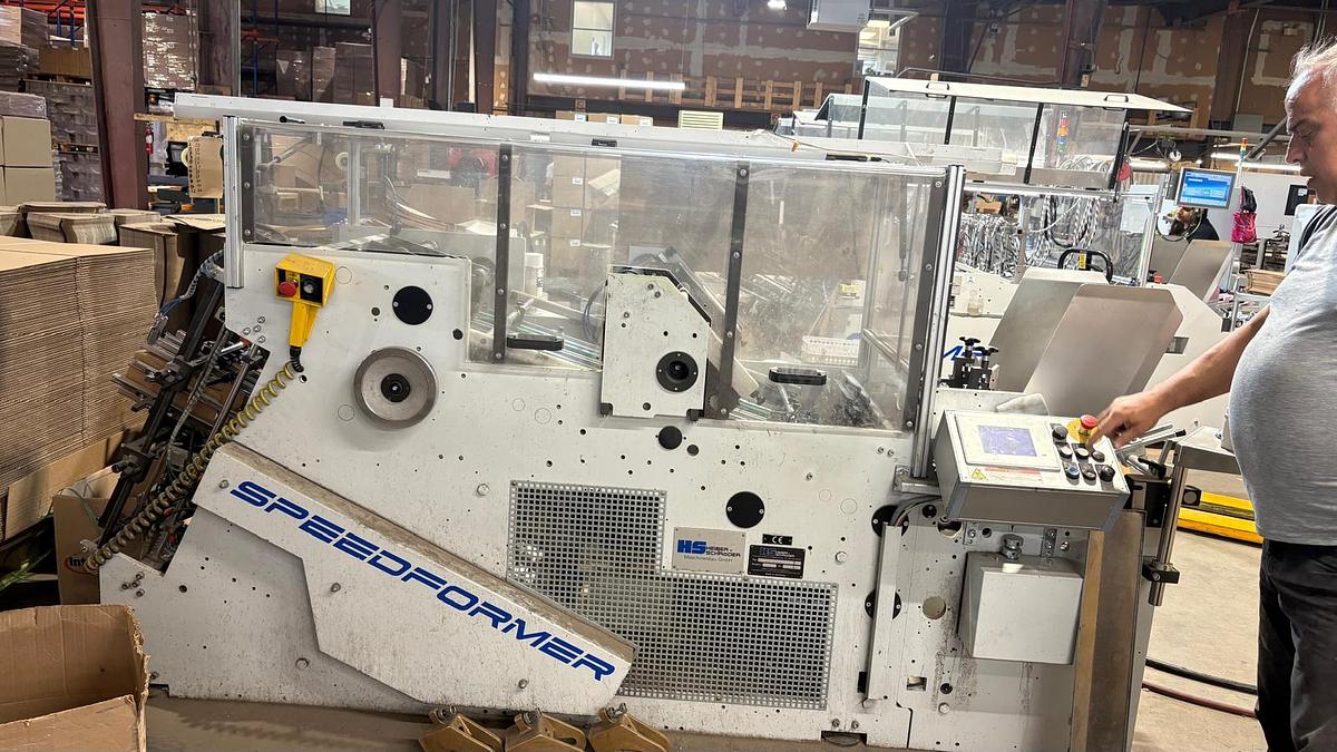 Used 2017 Heiber Schroder Tray former Speed Former