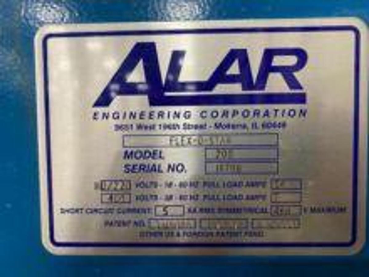 Used Alar Engineering Flex-o-star Batch Dewatering Filter System Model 200,