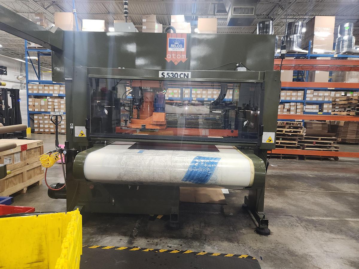 Used Atom Model S-530 Belt Fed CNC Die Cutters.