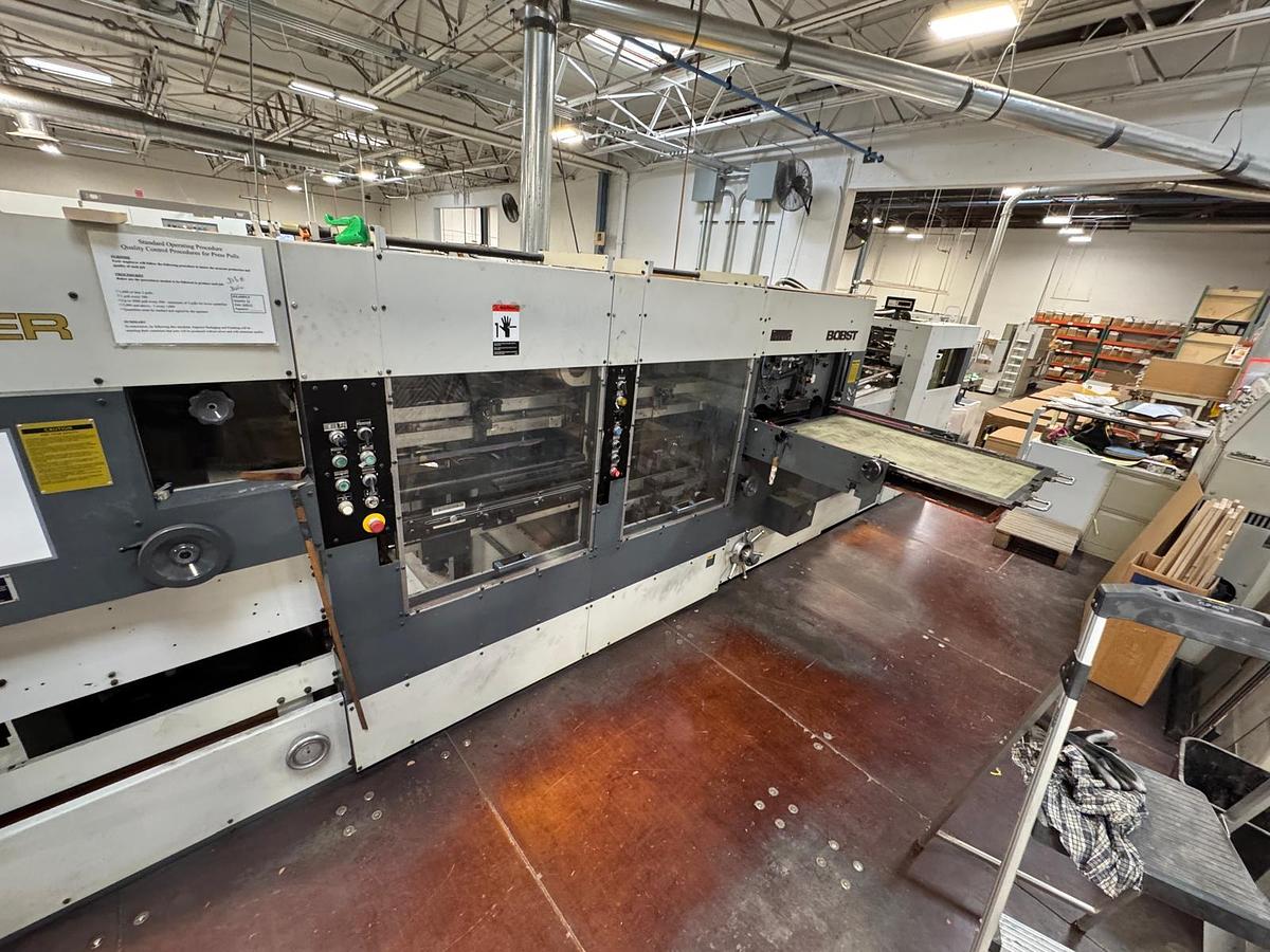 Used 1992 Bobst SP 102 CER Diecutter / Blanker