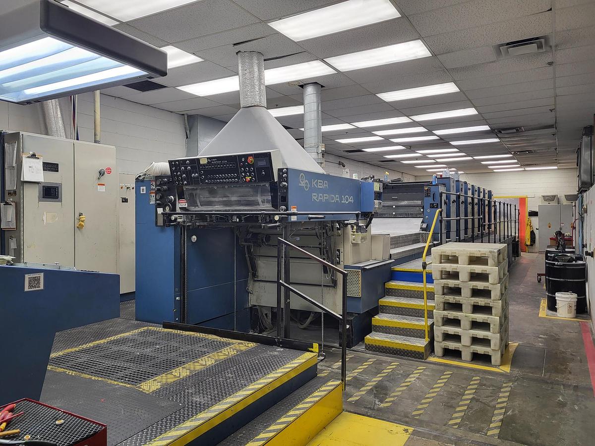 Used 1997 KBA104  Press 6/1 Perfector + Coater