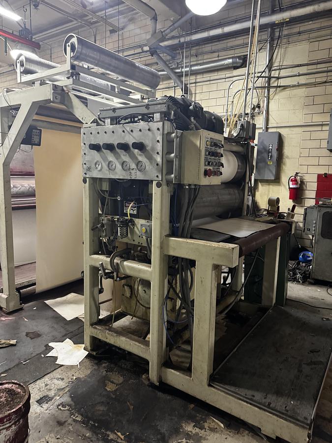 Used 44" Zerand Web Fed Die Cutter 2 color Flexo