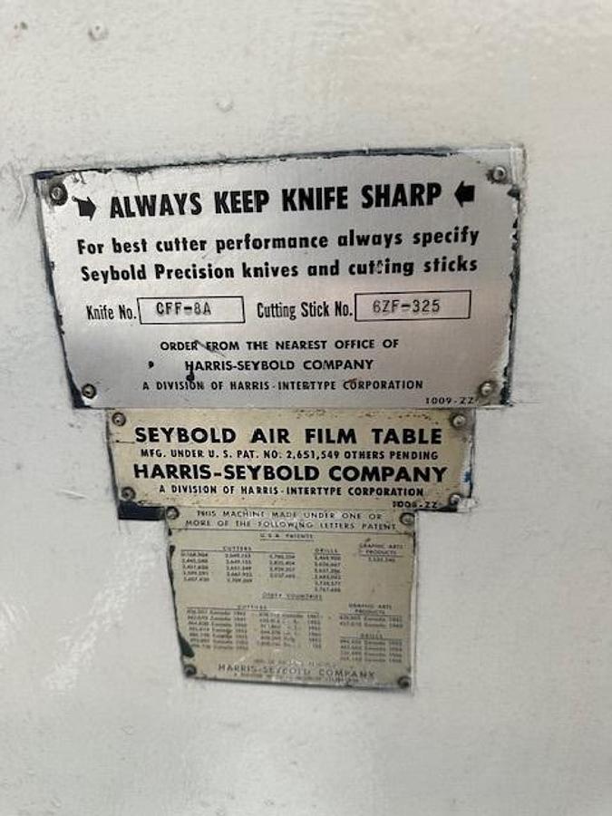 Used 65" Seybold Guillotine