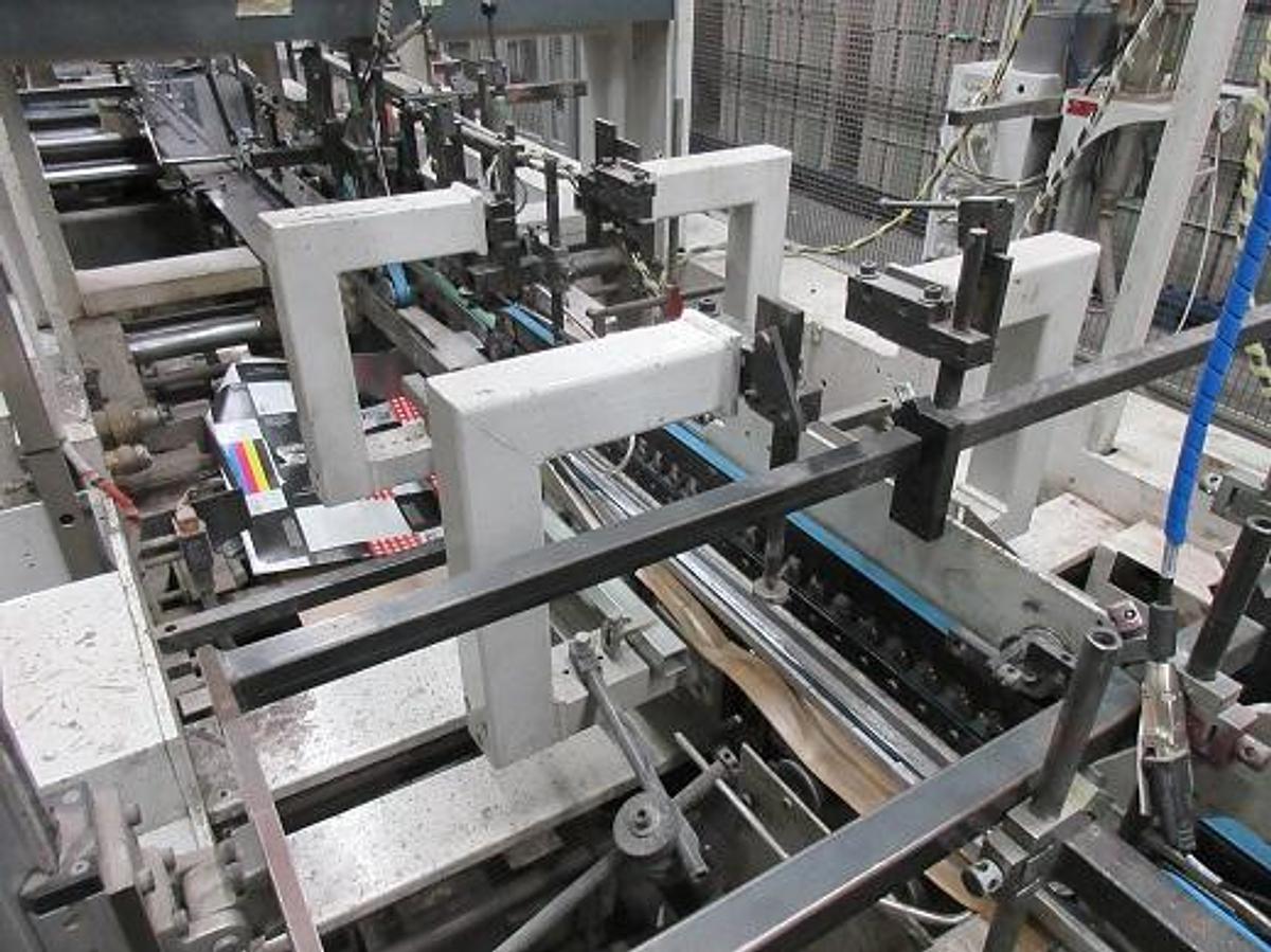 Used 1994 Bobst Domino 110 M-II Folder Gluer with 4/6 corner