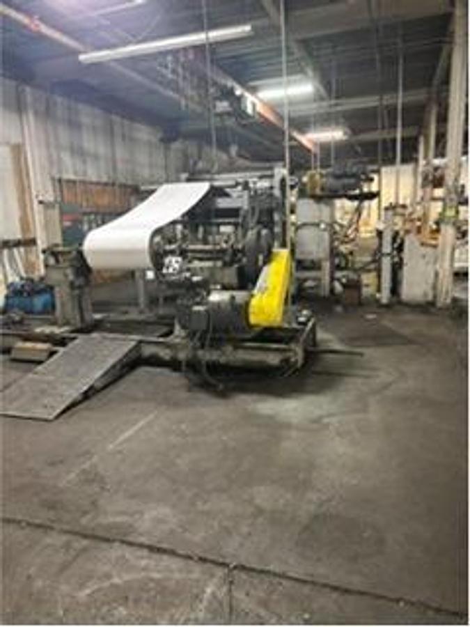 Used Clark Aiken Roll To Roll Embossing Line