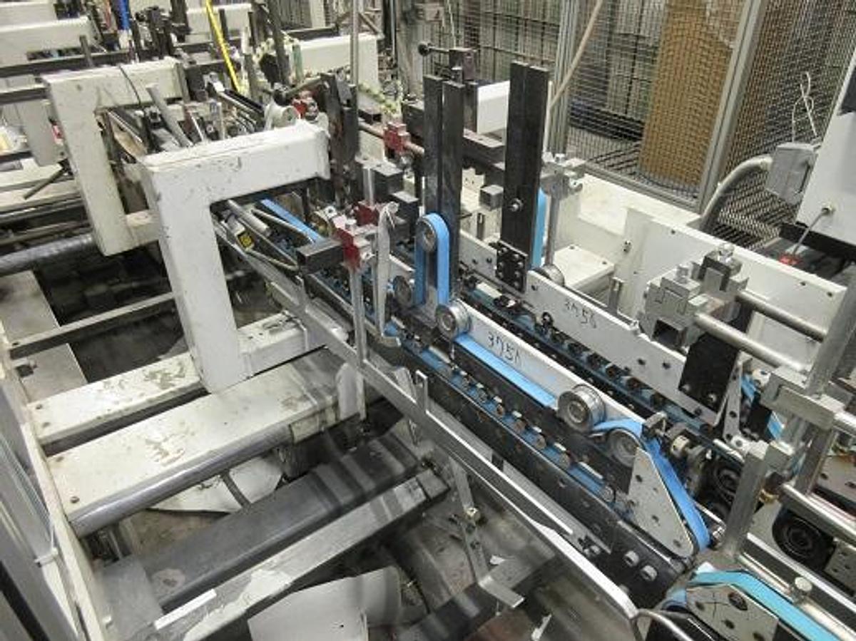 Used 1994 Bobst Domino 110 M-II Folder Gluer with 4/6 corner