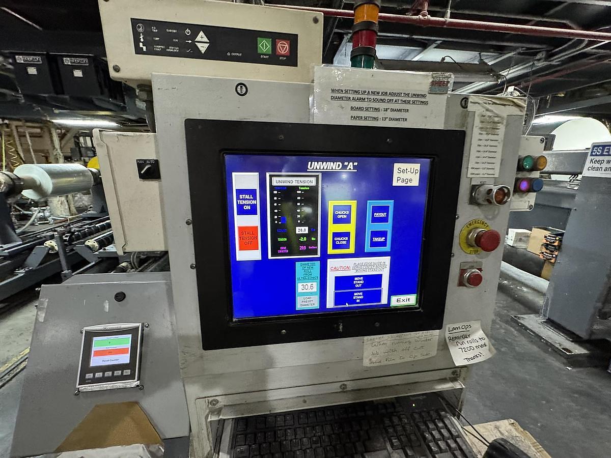 Used 2006 73" Wide Intaroto Paper, Board, Film & Foil Coater Laminator