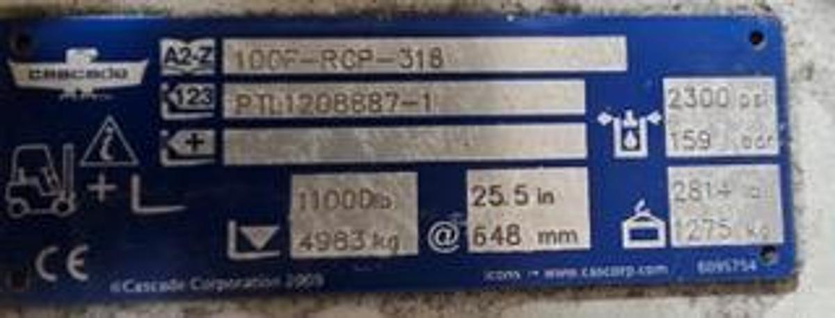 Used Cascade 60 diameter Roll Clamp