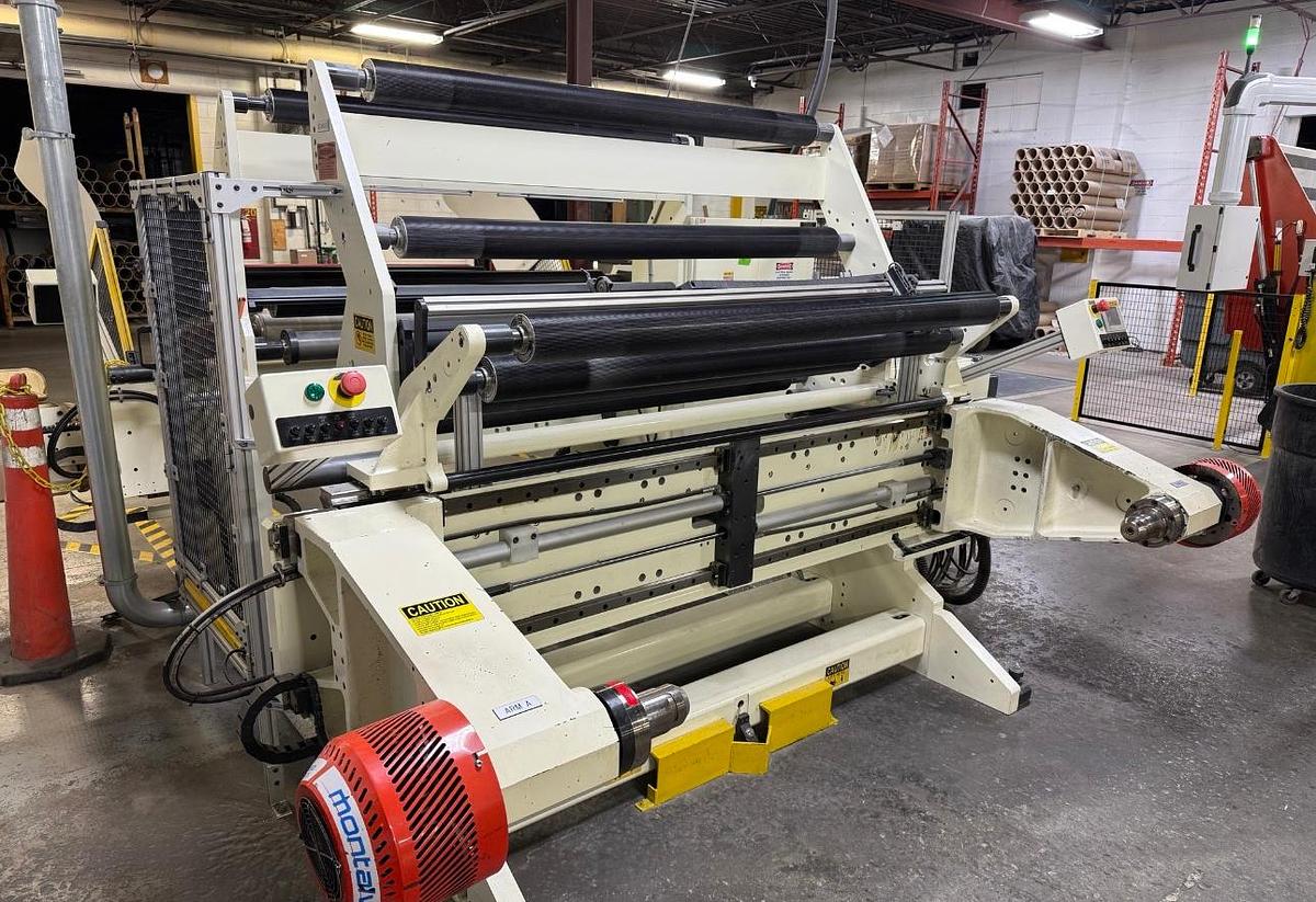 Used Deacro R1300 Master Roll Rewinder