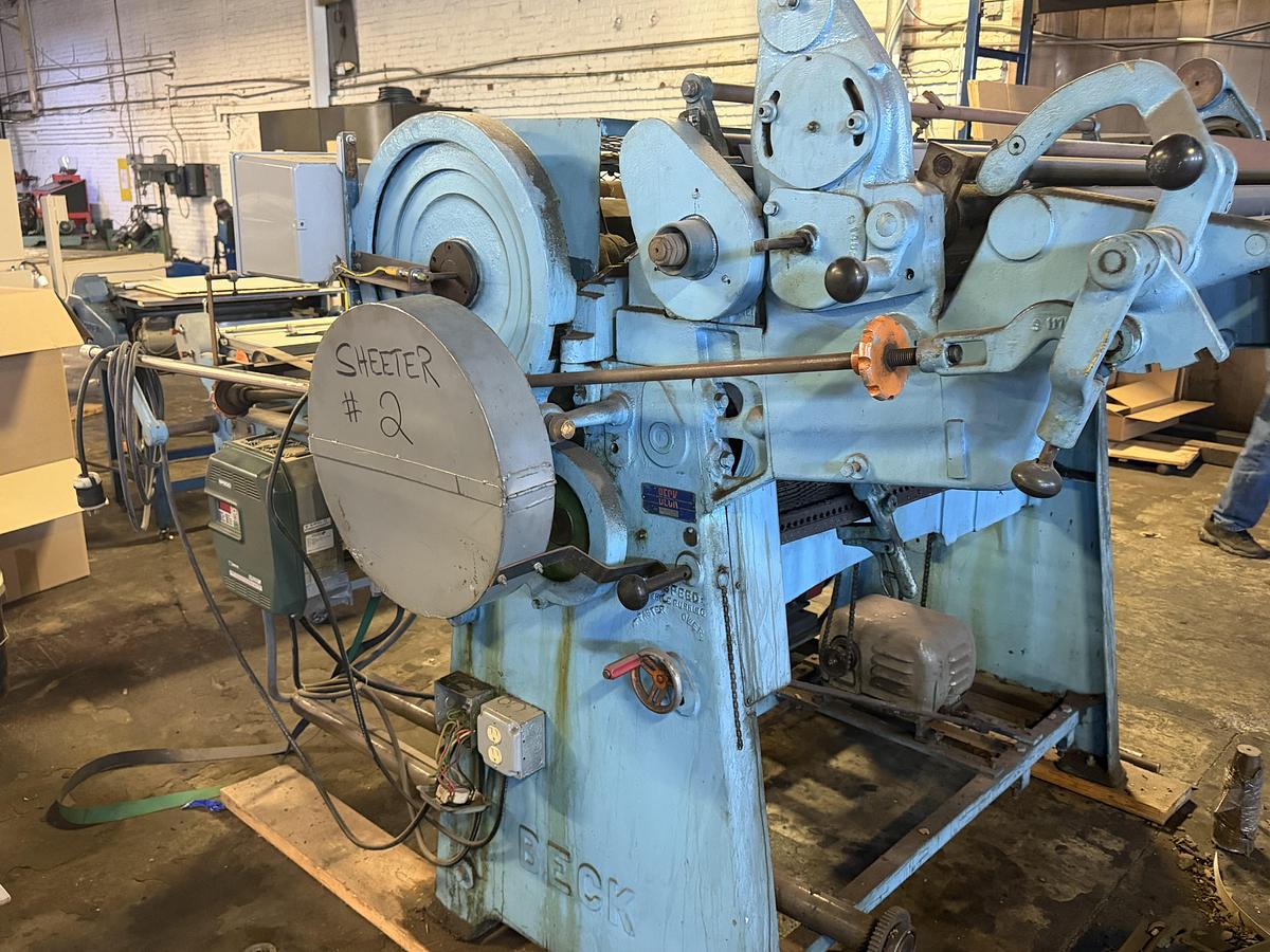 Used 55" Beck Sheeter