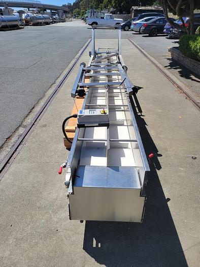 Used Conveyor, Belt, 18" X 18'10", Incline, S/st, Cleats, 1 HP #S743992