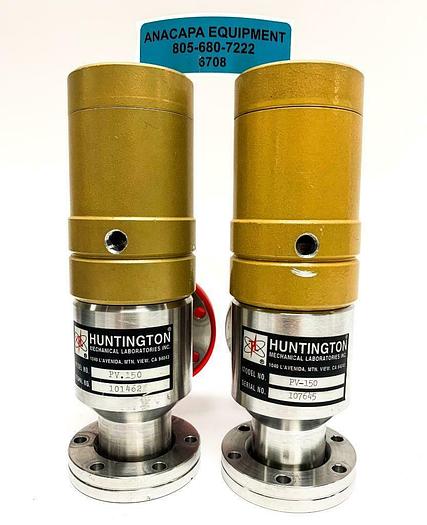 Used Huntington Mechanical Laboratories Inc. PV-150 Right Angle Valve Lot of 2(6708)W